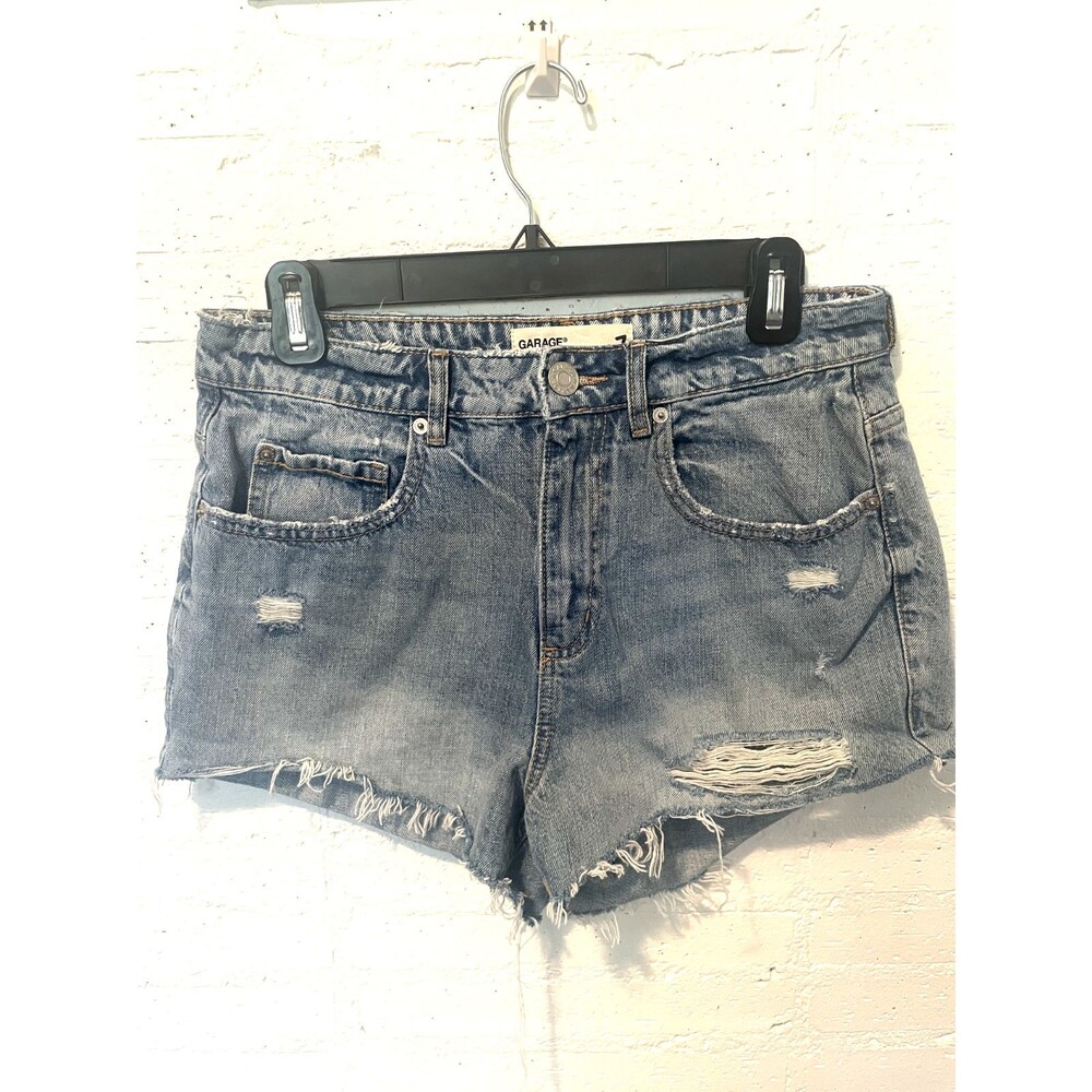 Garage High Rise Festival Jorts 7 90s Y2K Indie Streetwear Grunge Lite Soft Girl